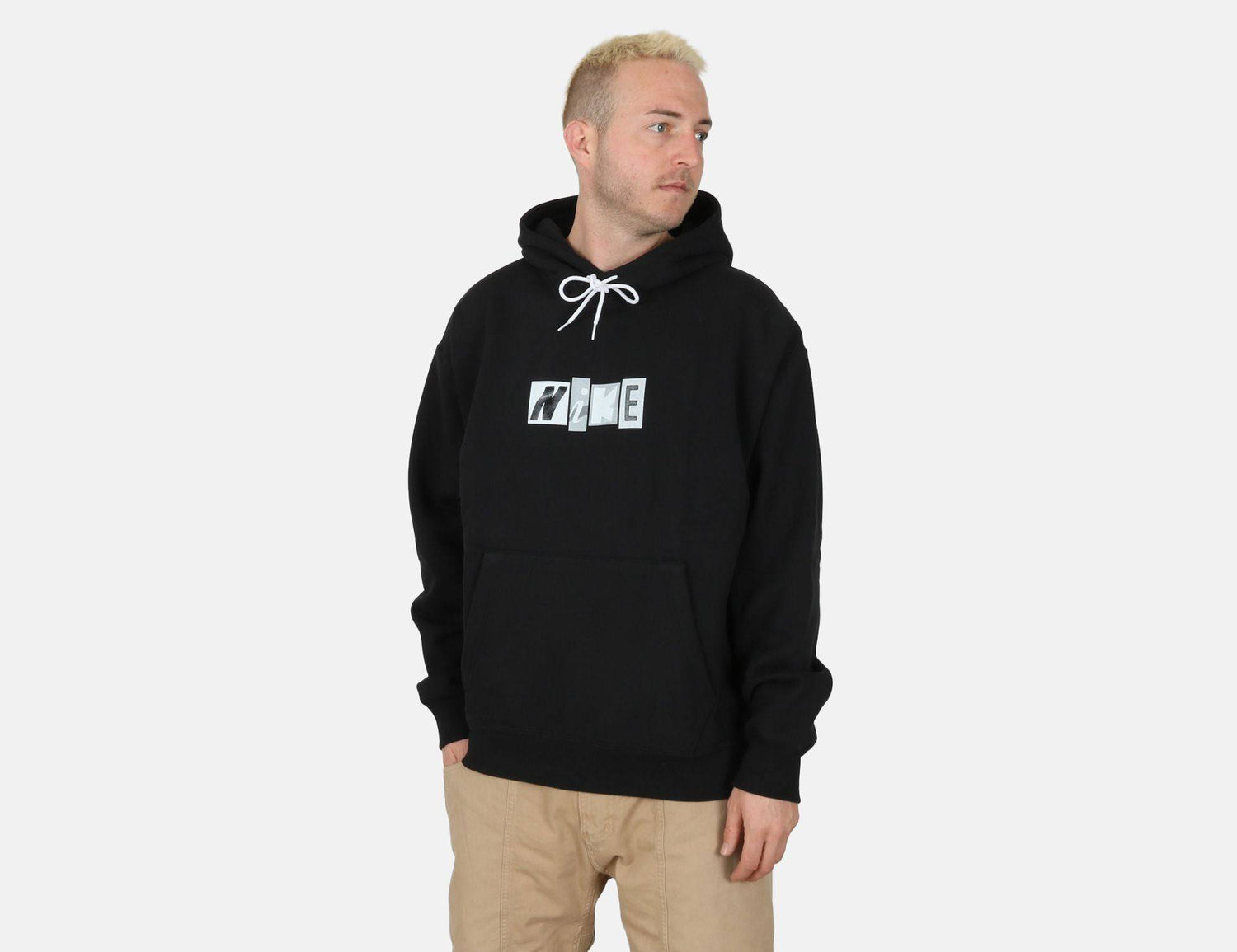 Nike SB Fleece Copyshop Letters Hoodie - Black - Blowout Skateshop