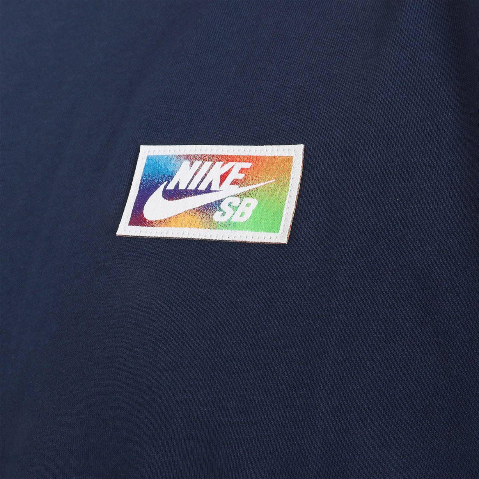 Nike SB Thumbprint T-Shirt - Midnight Navy - Blowout Skateshop