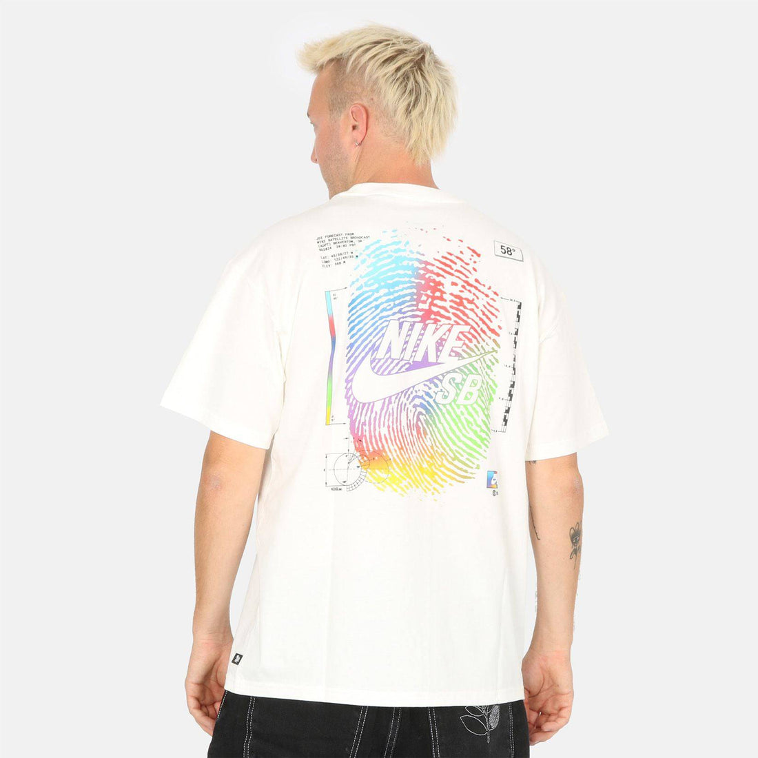 Nike SB Thumbprint T-Shirt - Sail - Blowout Skateshop