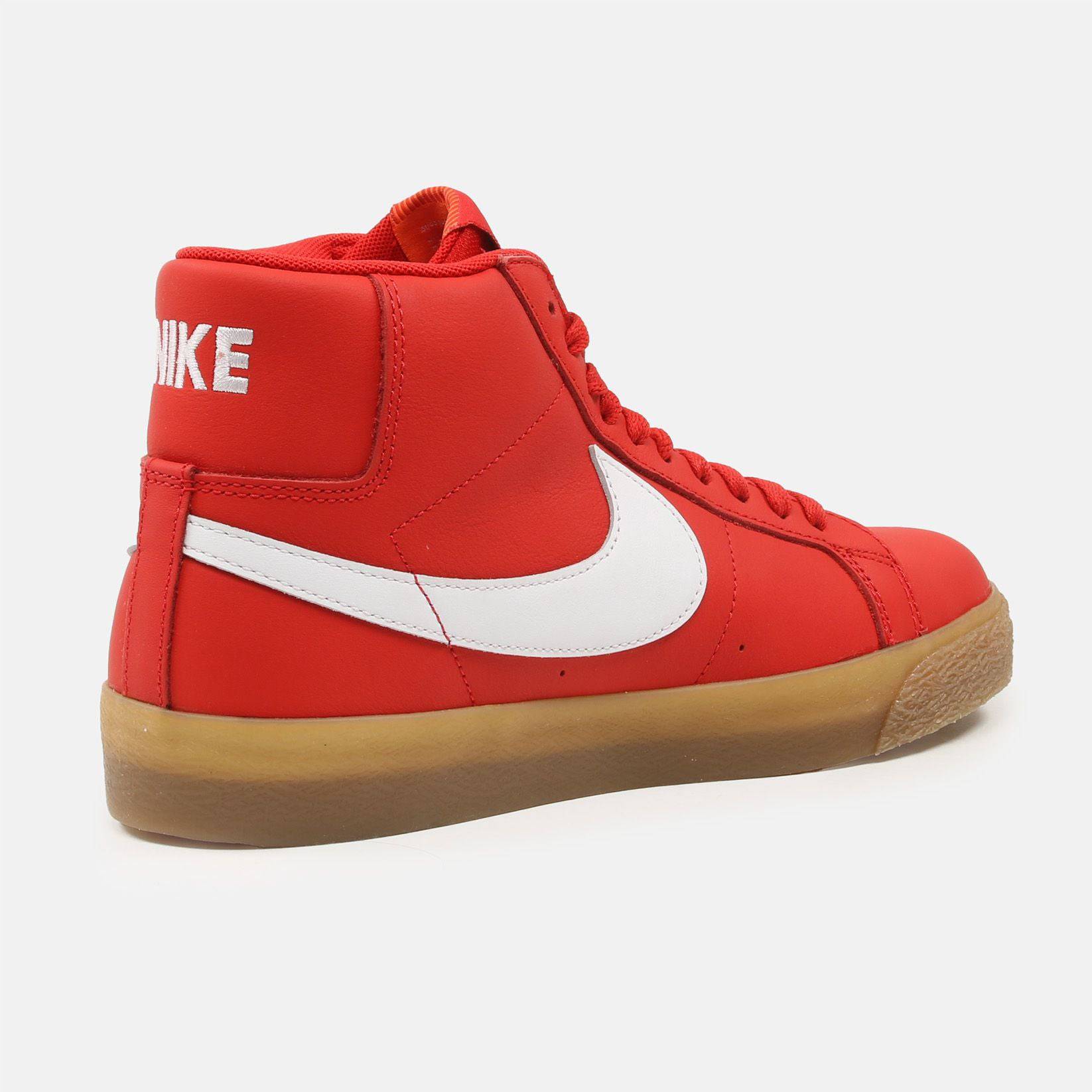 Nike SB Zoom Blazer Mid Sneaker ISO - University Red - Blowout Skateshop