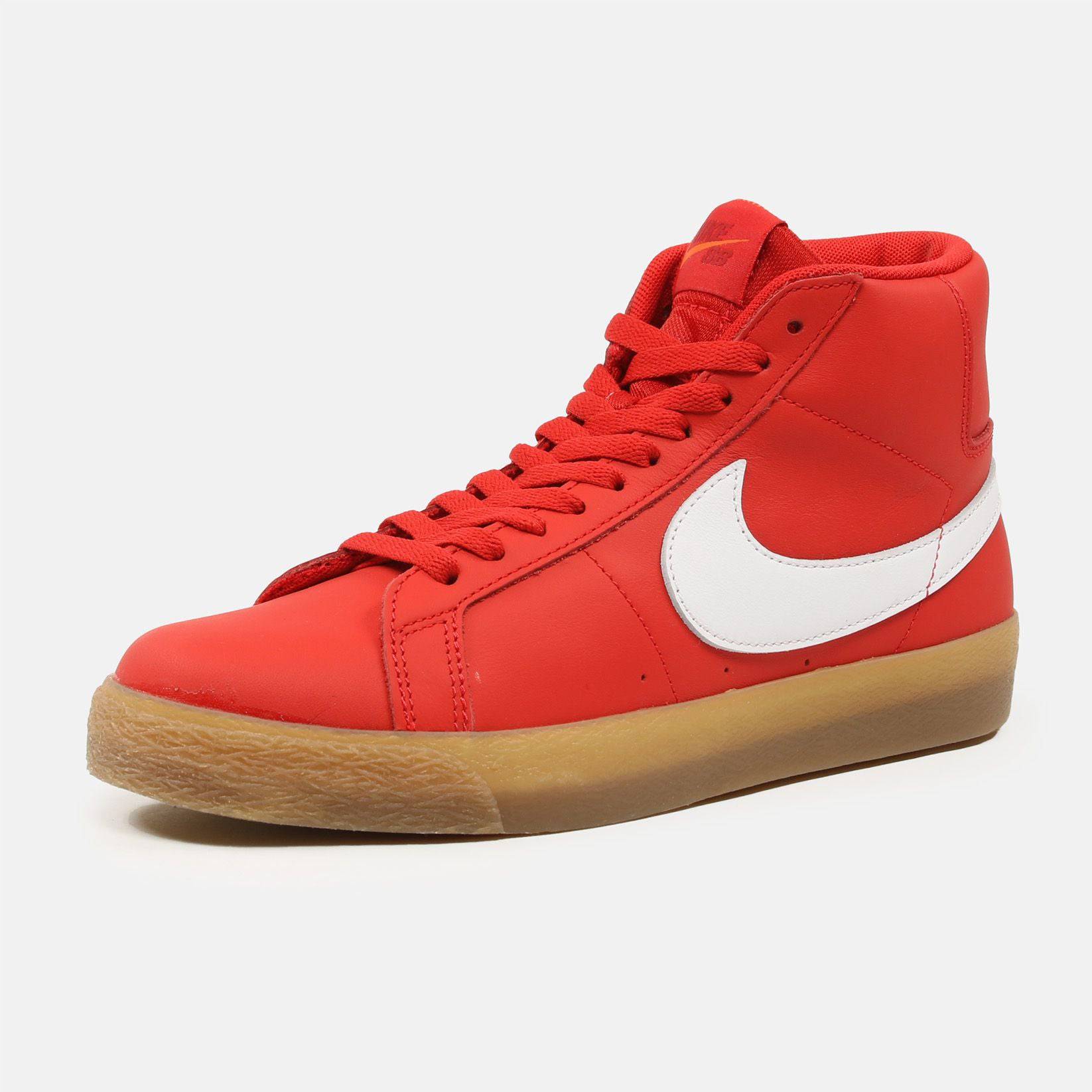 Nike SB Zoom Blazer Mid Sneaker ISO - University Red - Blowout Skateshop