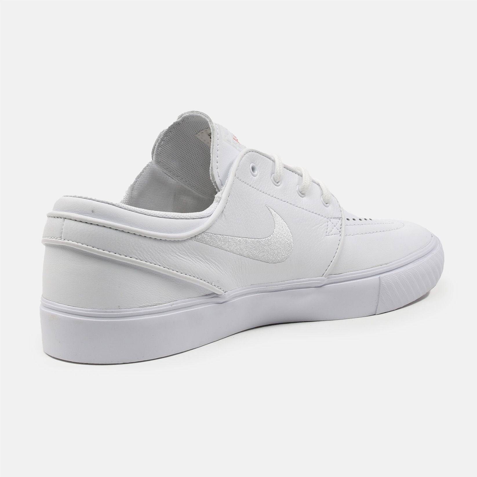 Nike SB Zoom Janoski OG+ ISO Sneaker - White / White - Blowout Skateshop