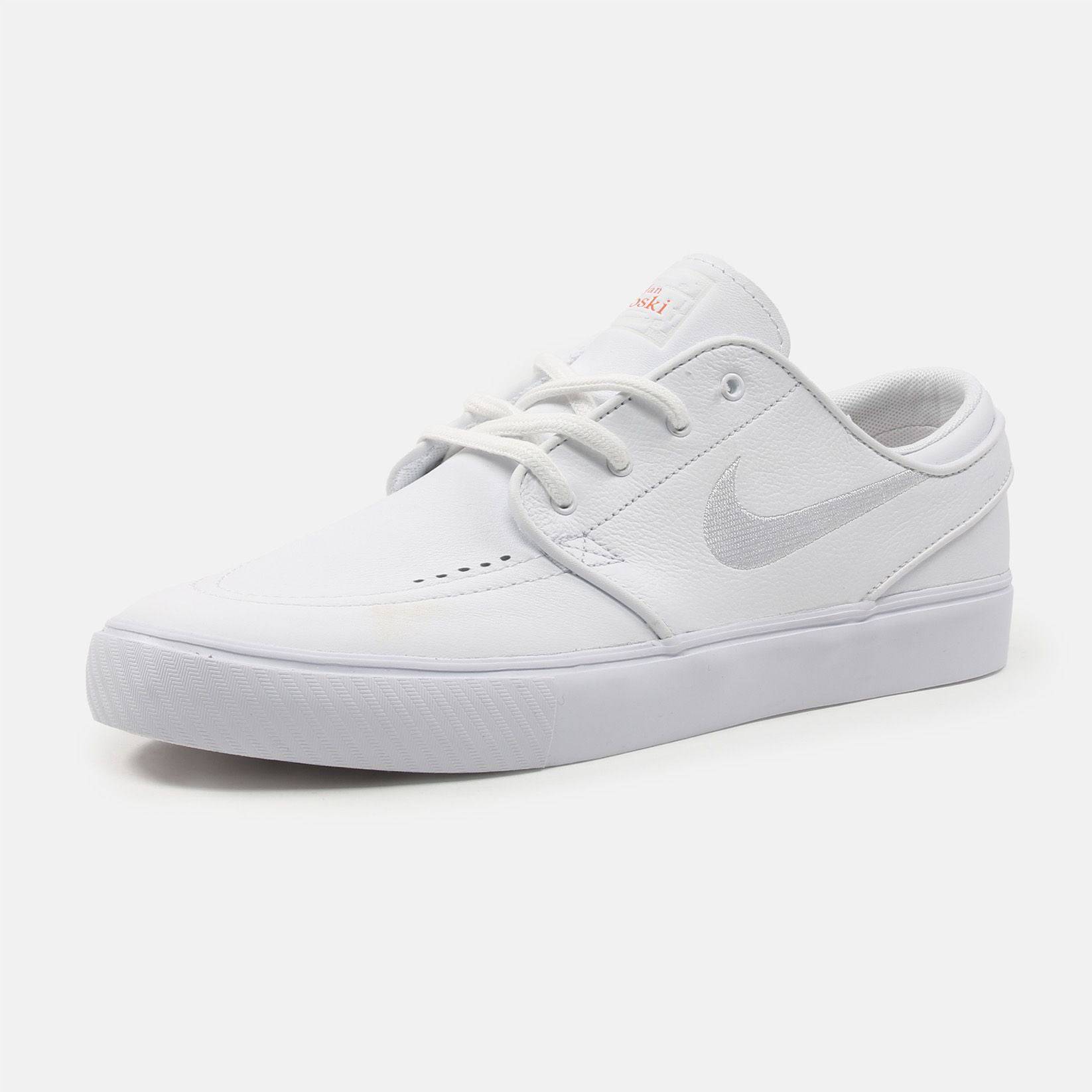 Nike SB Zoom Janoski OG+ ISO Sneaker - White / White - Blowout Skateshop