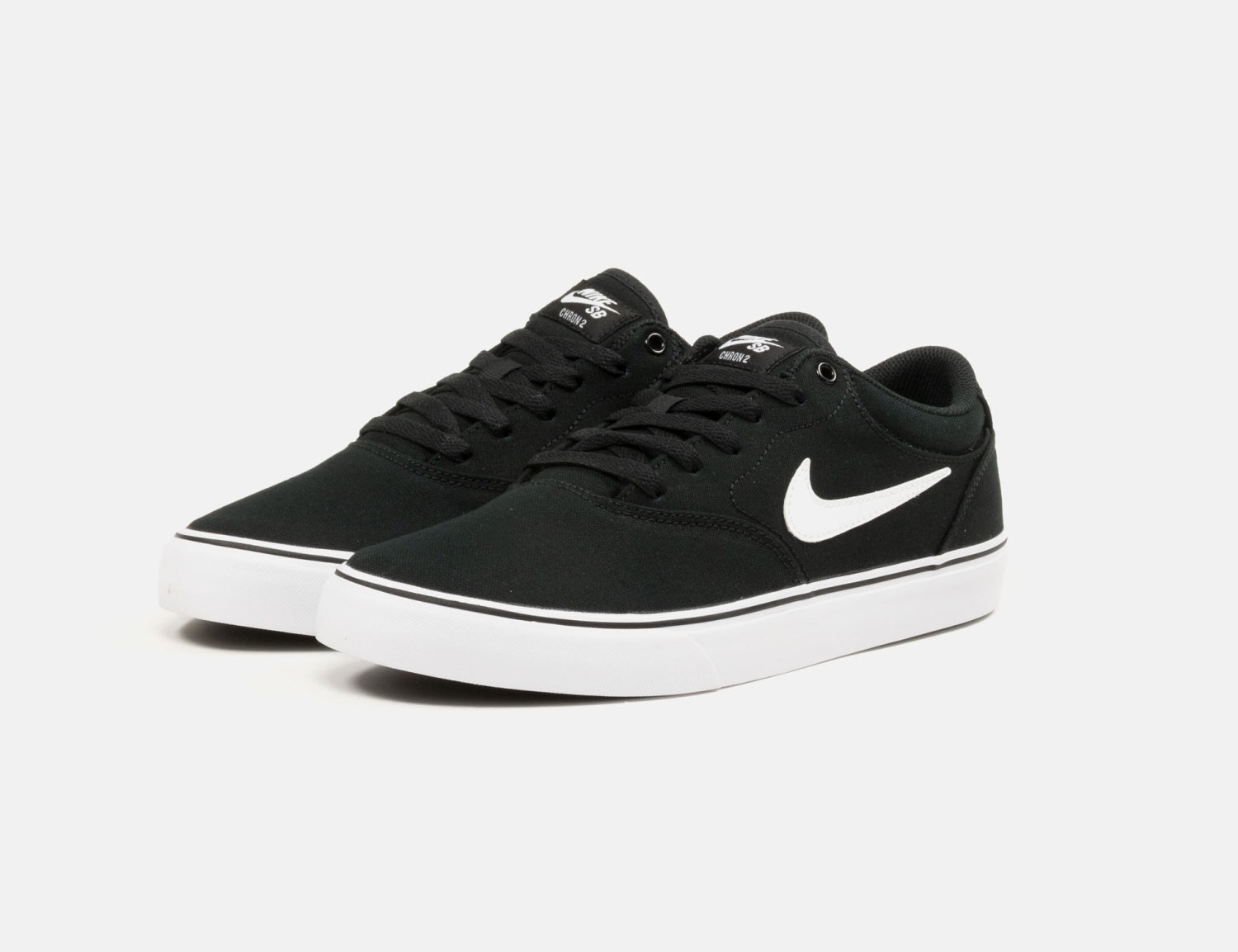 Nike SB Chron 2 Canvas Sneaker - Black / White - Black Schwarz Bild 2