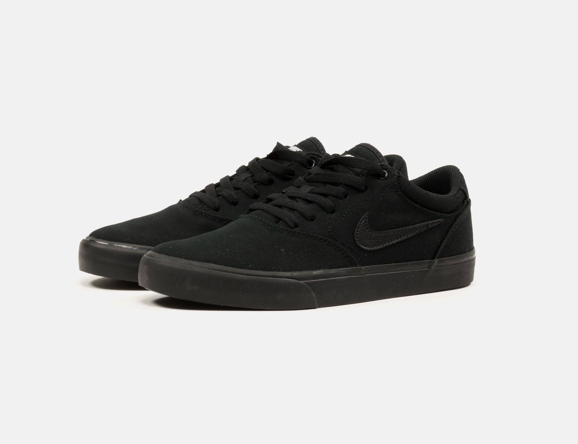 Nike SB Chron 2 Canvas Sneaker - Black / Black - Black Schwarz Bild 2
