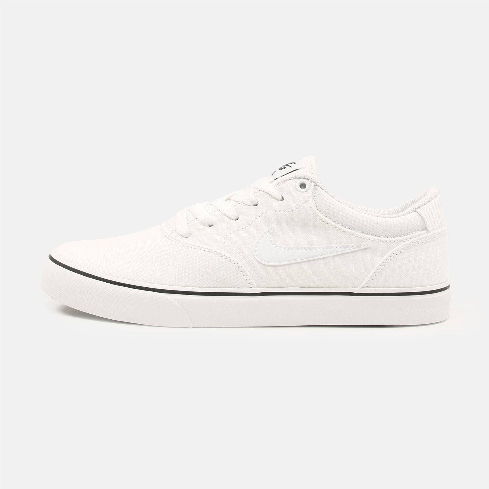Nike SB Chron 2 Canvas Sneaker - White / White - White Weiß Bild 1