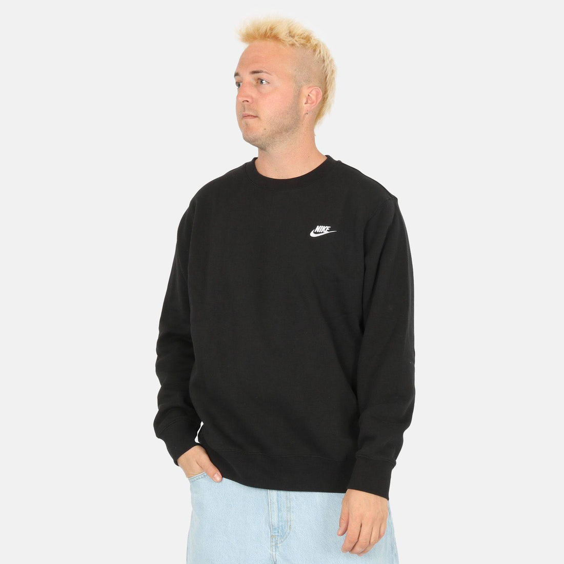 Nike SB Club Fleece Crewneck - Black Bild 1