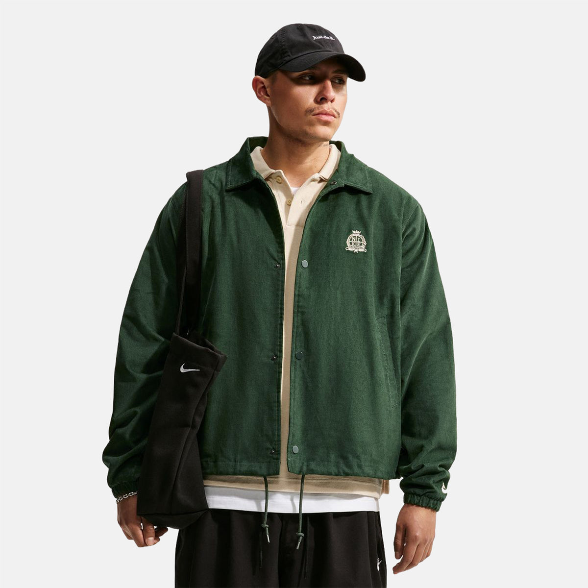 Nike SB Corduroy Coaches Jacke - Sanddrift Grün Bild 1