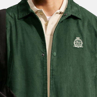 Nike SB Corduroy Coaches Jacke - Sanddrift Grün Bild 3