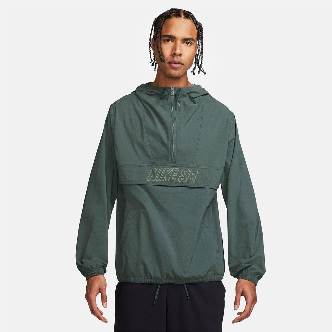 Nike SB Essential Anorak Jacke - Vintage Green / Oil Green Grün Bild 1