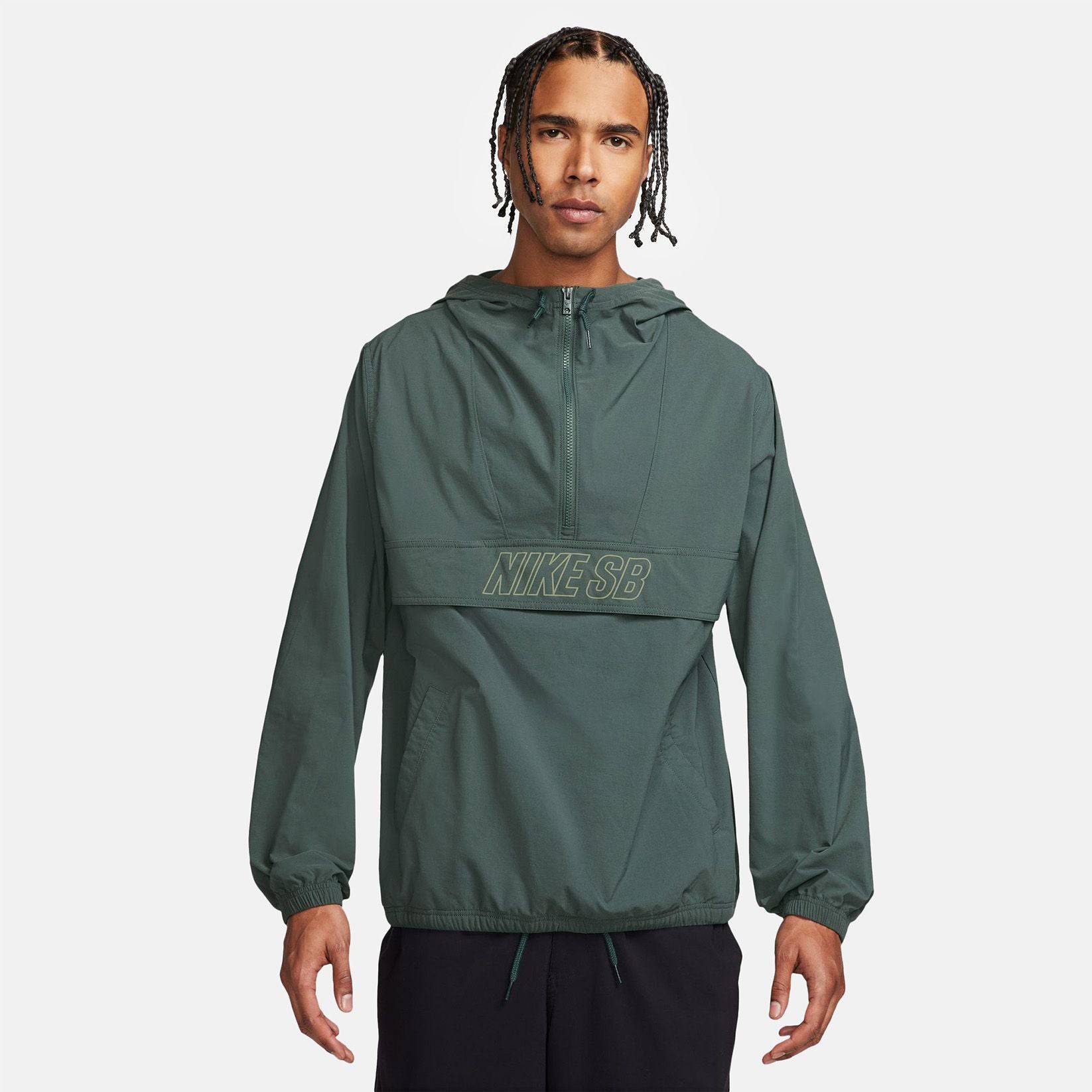 Nike SB Essential Anorak Jacke - Vintage Green / Oil Green Bild 1
