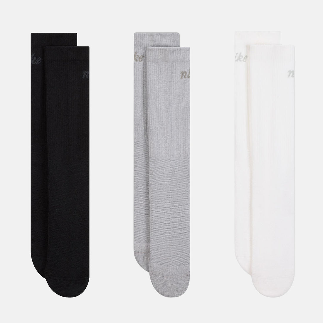 Nike SB Everyday Elevated Crew Socks (3 Pair) - White / Black / Grey Mehrfarbig Bild 1