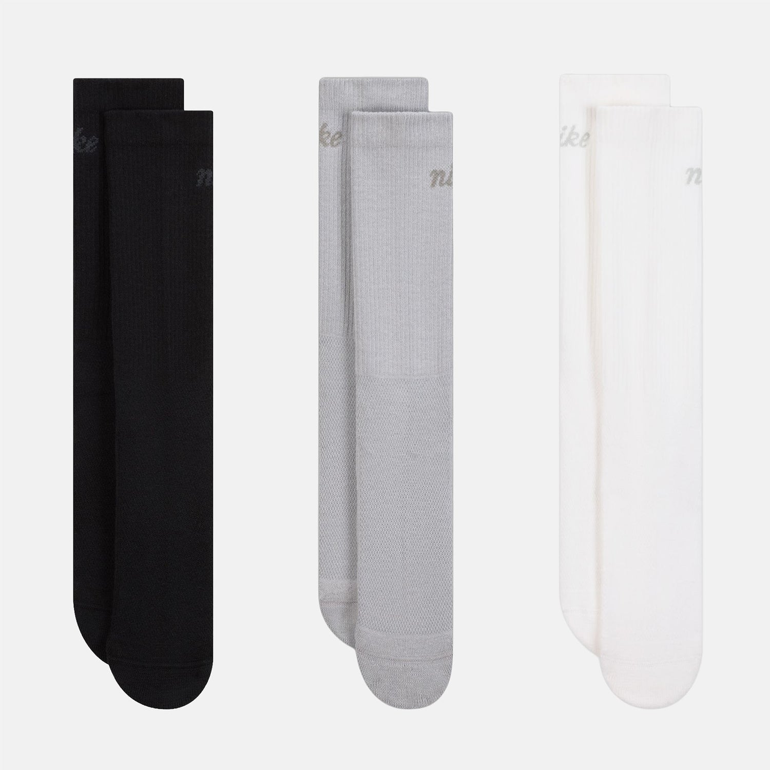Nike SB Everyday Elevated Crew Socks (3 Pair) - White / Black / Grey Mehrfarbig Bild 1