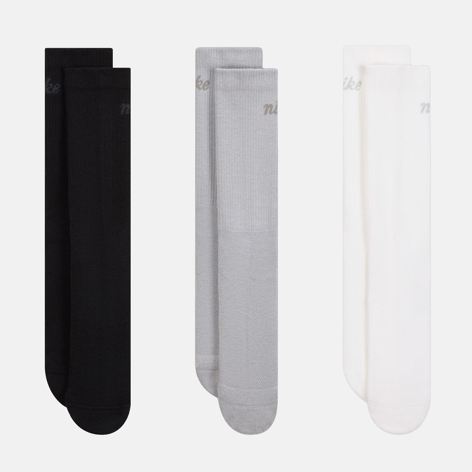 Nike SB Everyday Elevated Crew Socks (3 Pair) - White / Black / Grey Mehrfarbig Bild 1
