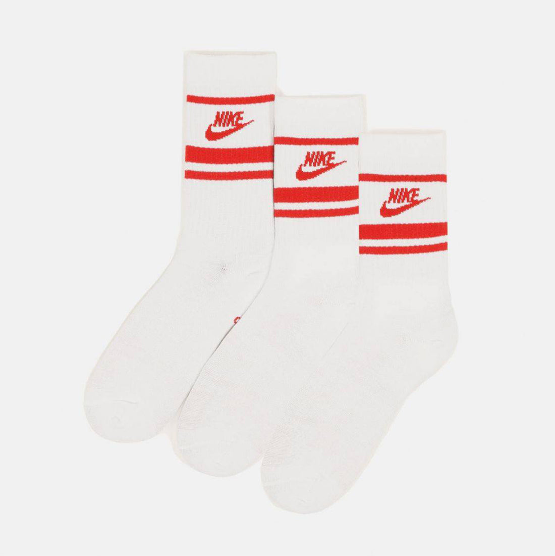 Nike SB Everyday Essential Crew Socke 3-Pair - White / Red Weiß Bild 1