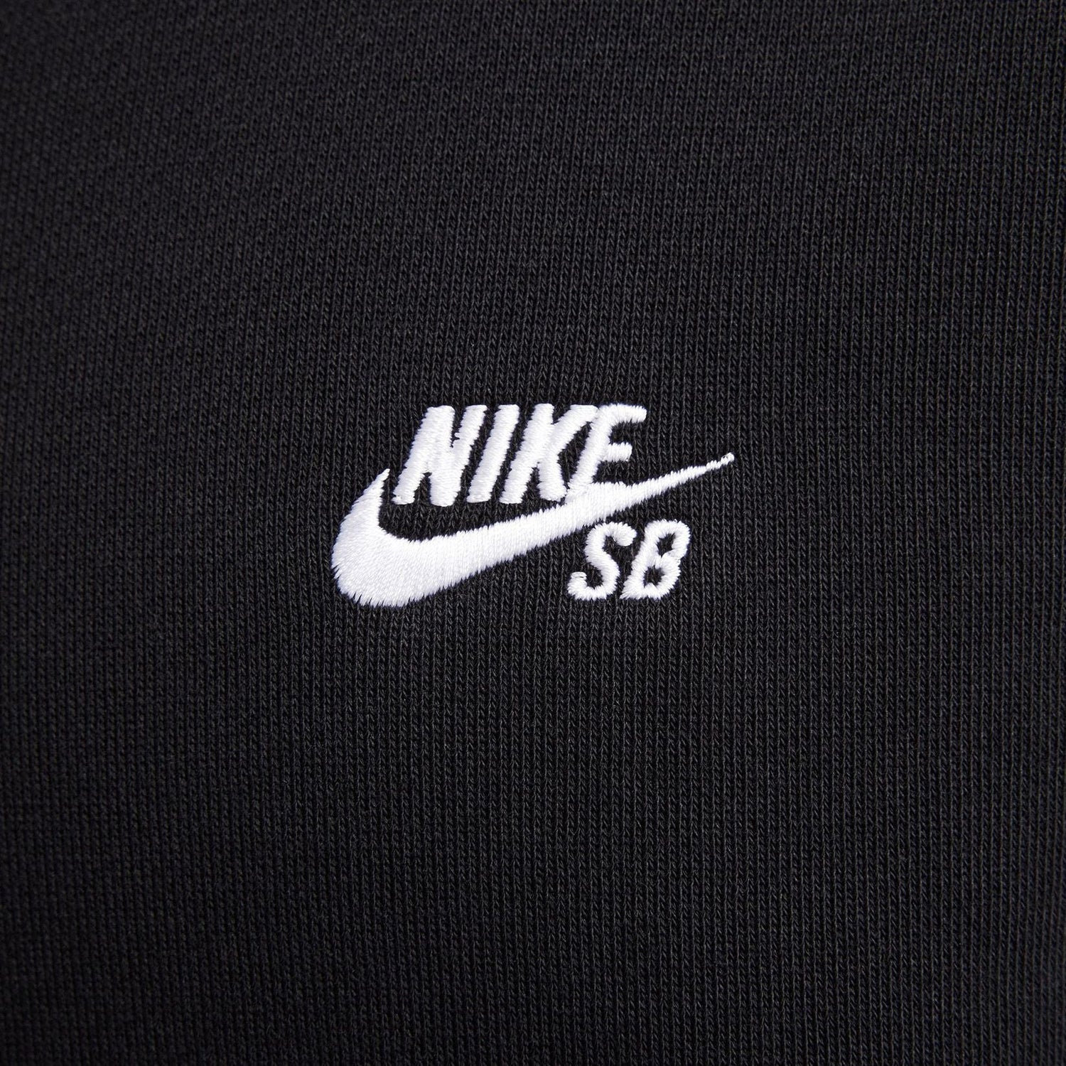 Nike SB Fleece Essential Logo Hoodie - Black / White Schwarz Bild 3