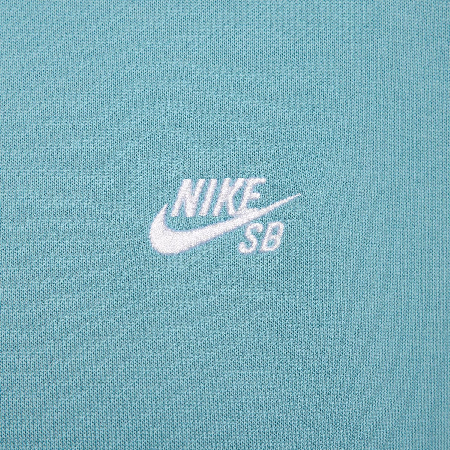 Nike SB Fleece Essential Logo Hoodie - Denim Turquoise / White Bild 3