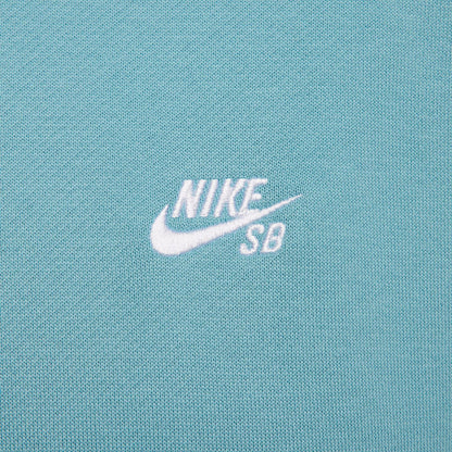 Nike SB Fleece Essential Logo Hoodie - Denim Turquoise / White Bild 3