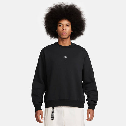 Nike SB Fleece Essential Logo Pullover - Black / White Schwarz Bild 1