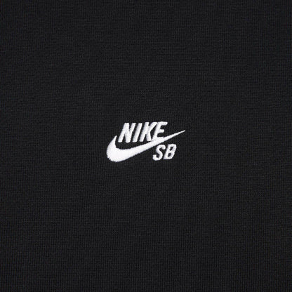 Nike SB Fleece Essential Logo Pullover - Black / White Schwarz Bild 2