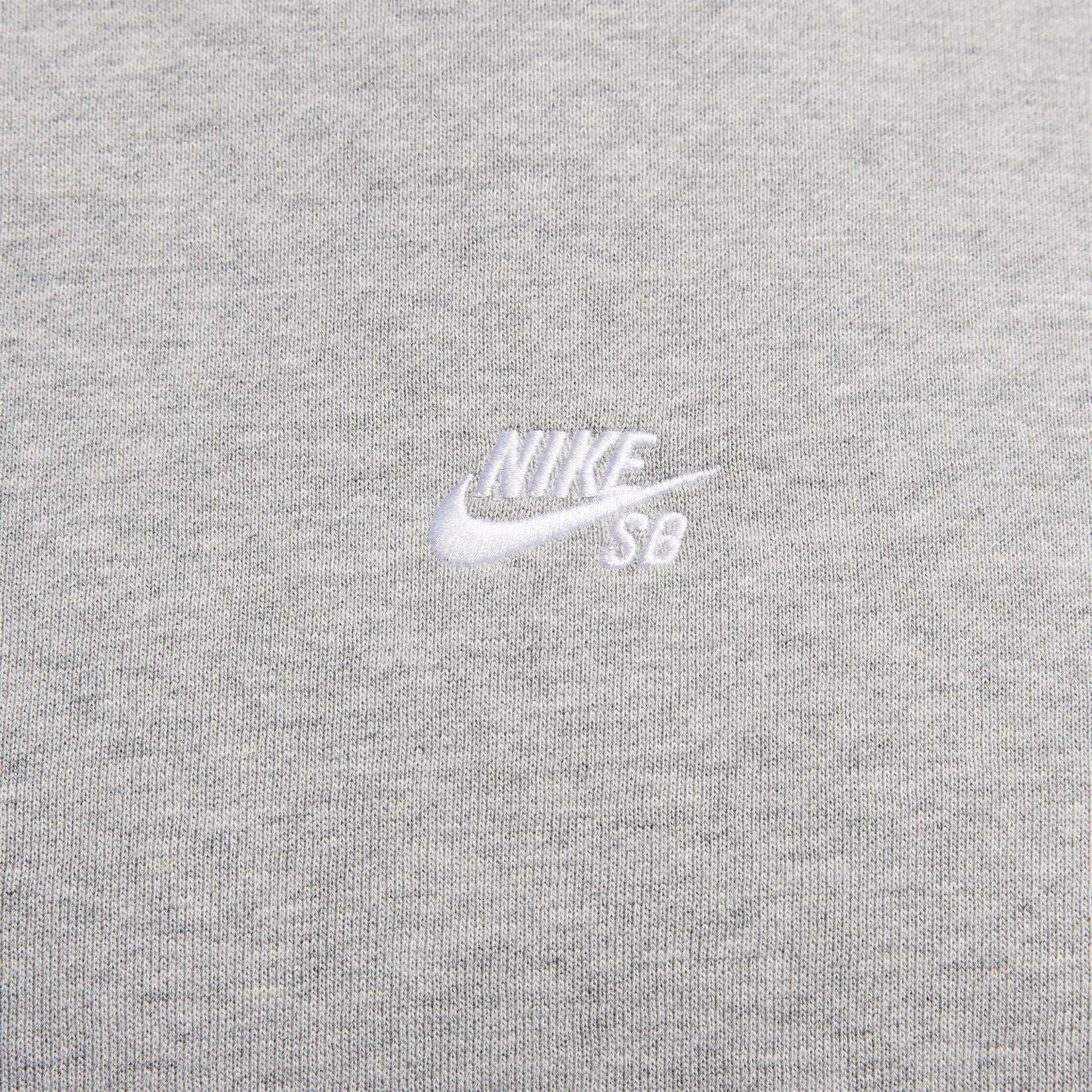 Nike SB Fleece Essential Logo Pullover - Heathe Grey Grau Bild 2