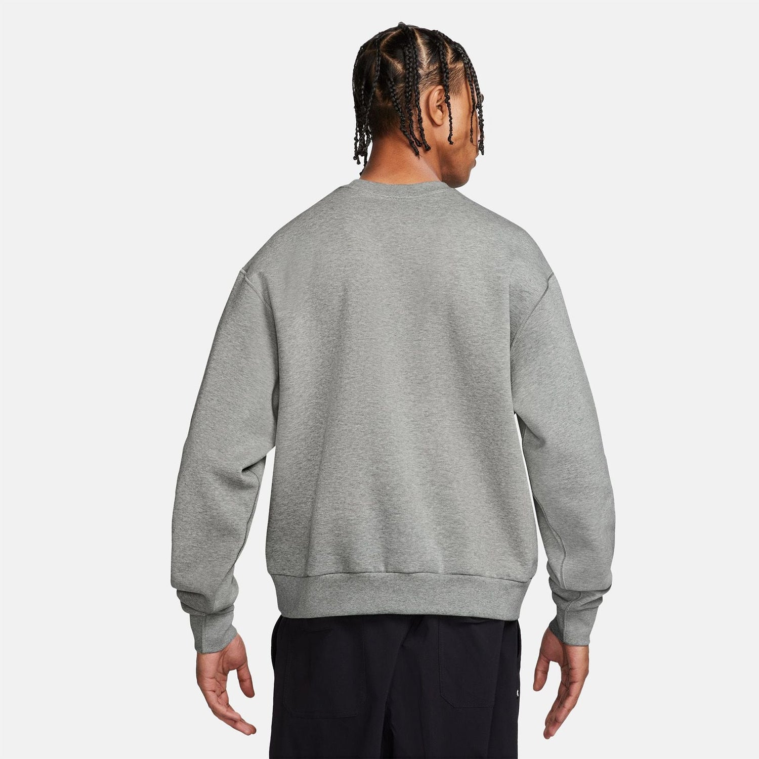 Nike SB Fleece Essential Logo Pullover - Heathe Grey Grau Bild 3