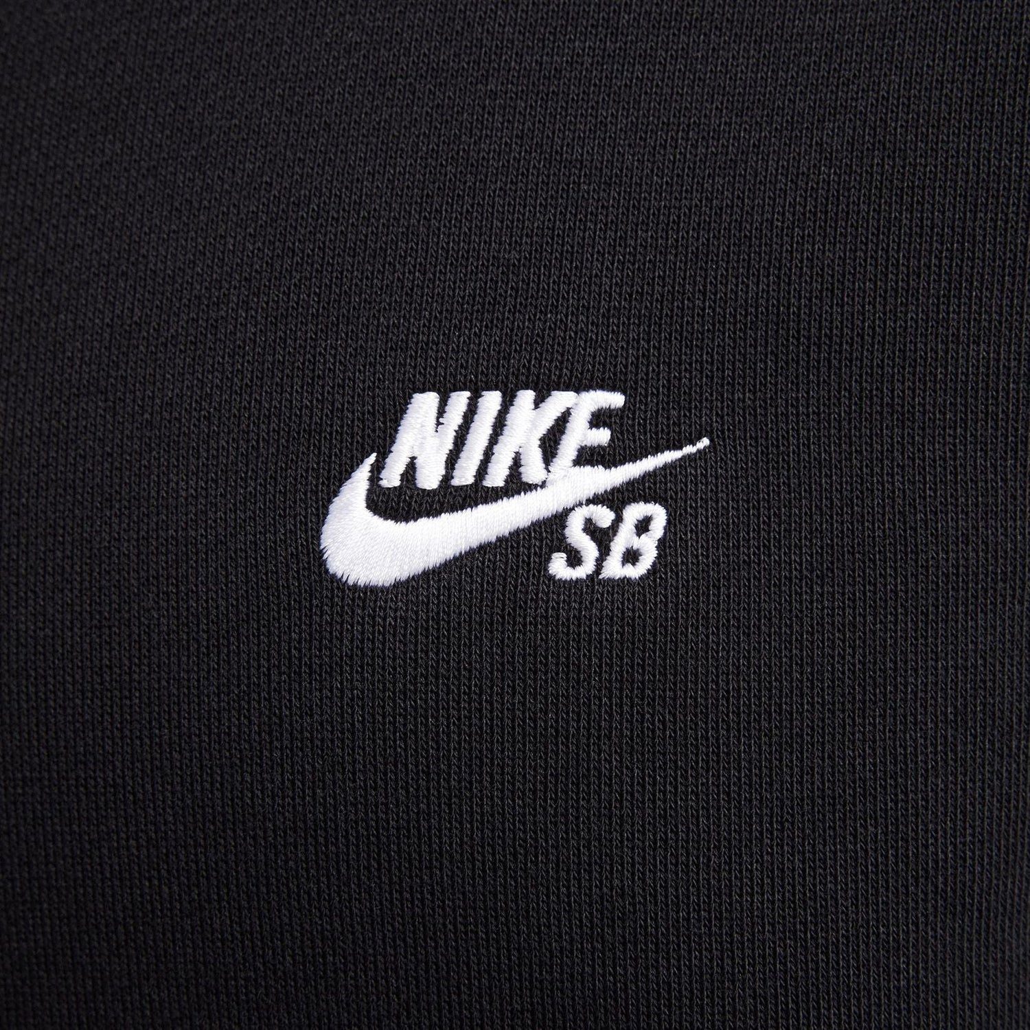 Nike SB Fleece Essential Logo Zip Hoodie - Black Schwarz Bild 3