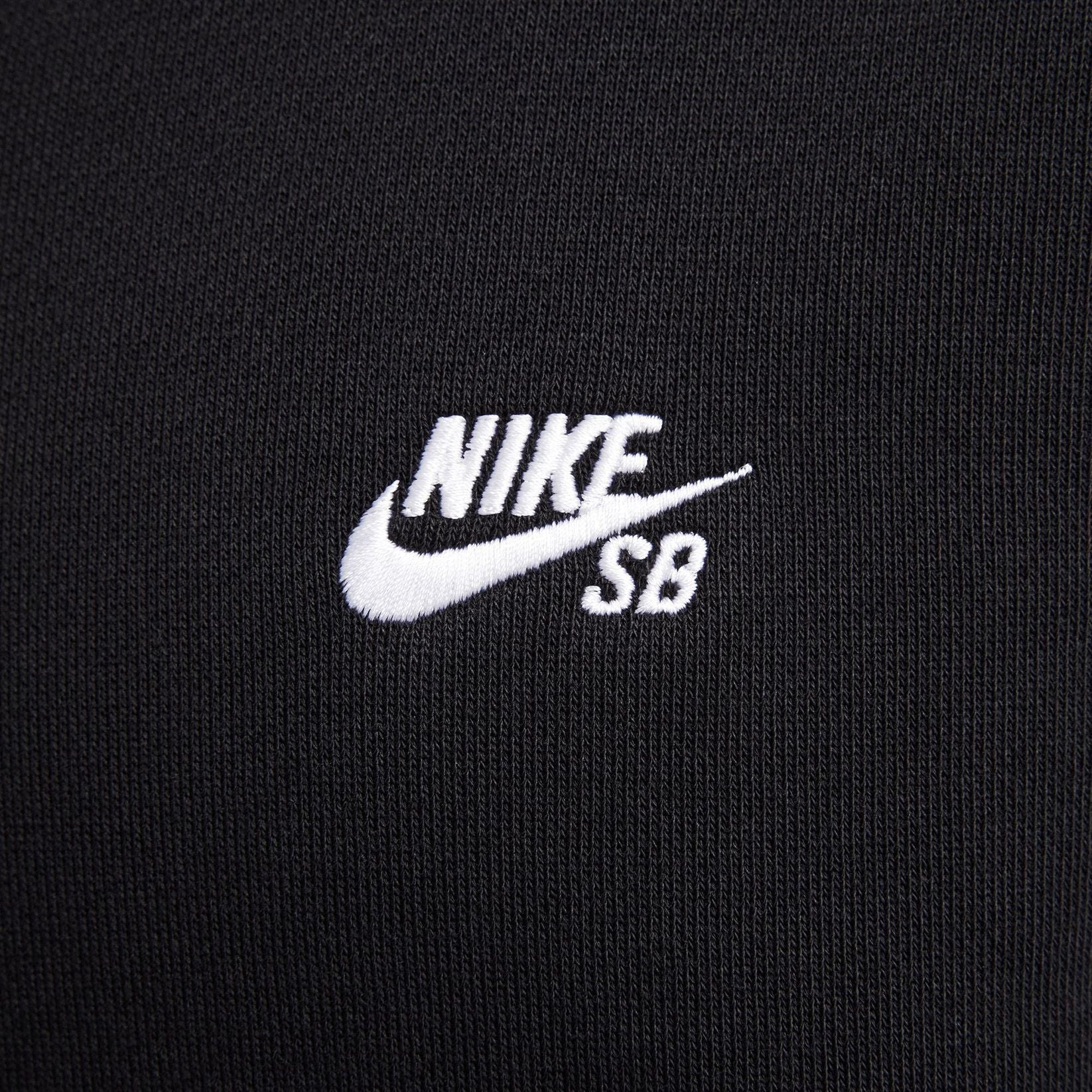 Nike SB Fleece Essential Logo Zip Hoodie - Black Schwarz Bild 3