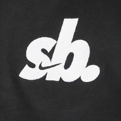 Nike SB Fleece Skate Hoodie - Black / White Bild 3