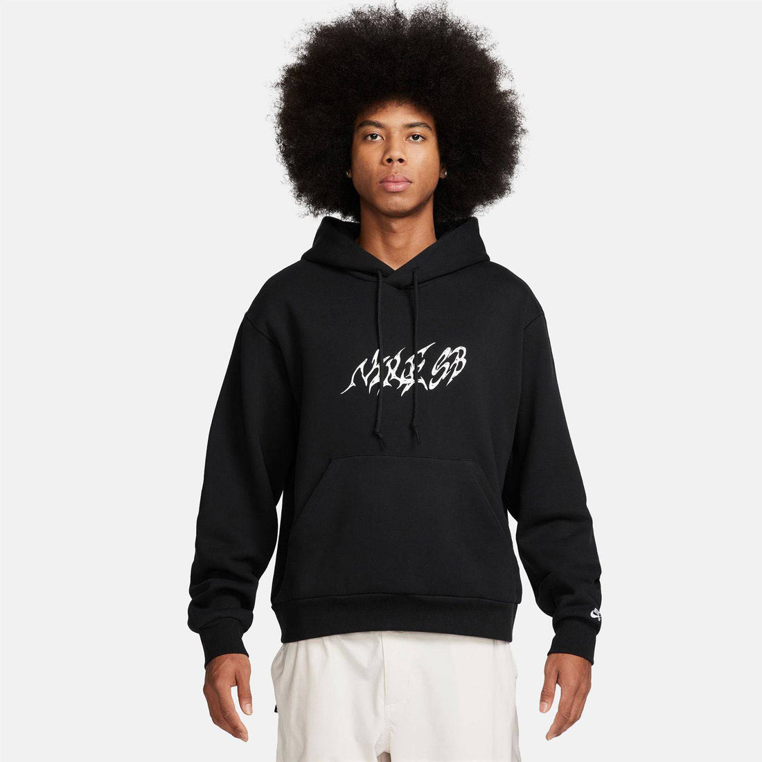 Nike SB Fleece Stallion Hoodie - Black / White Bild 2