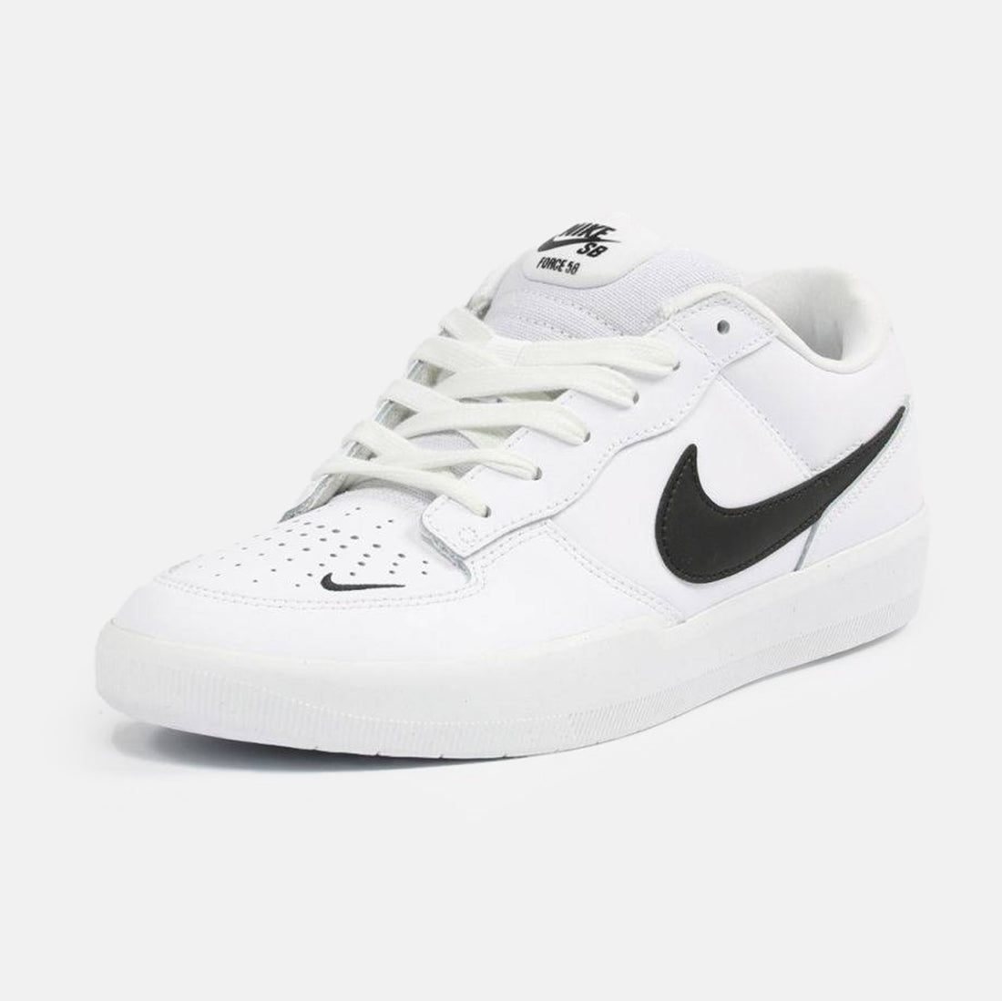 Nike SB Force 58 Premium Leather Sneaker - White / Black Weiß Bild 2