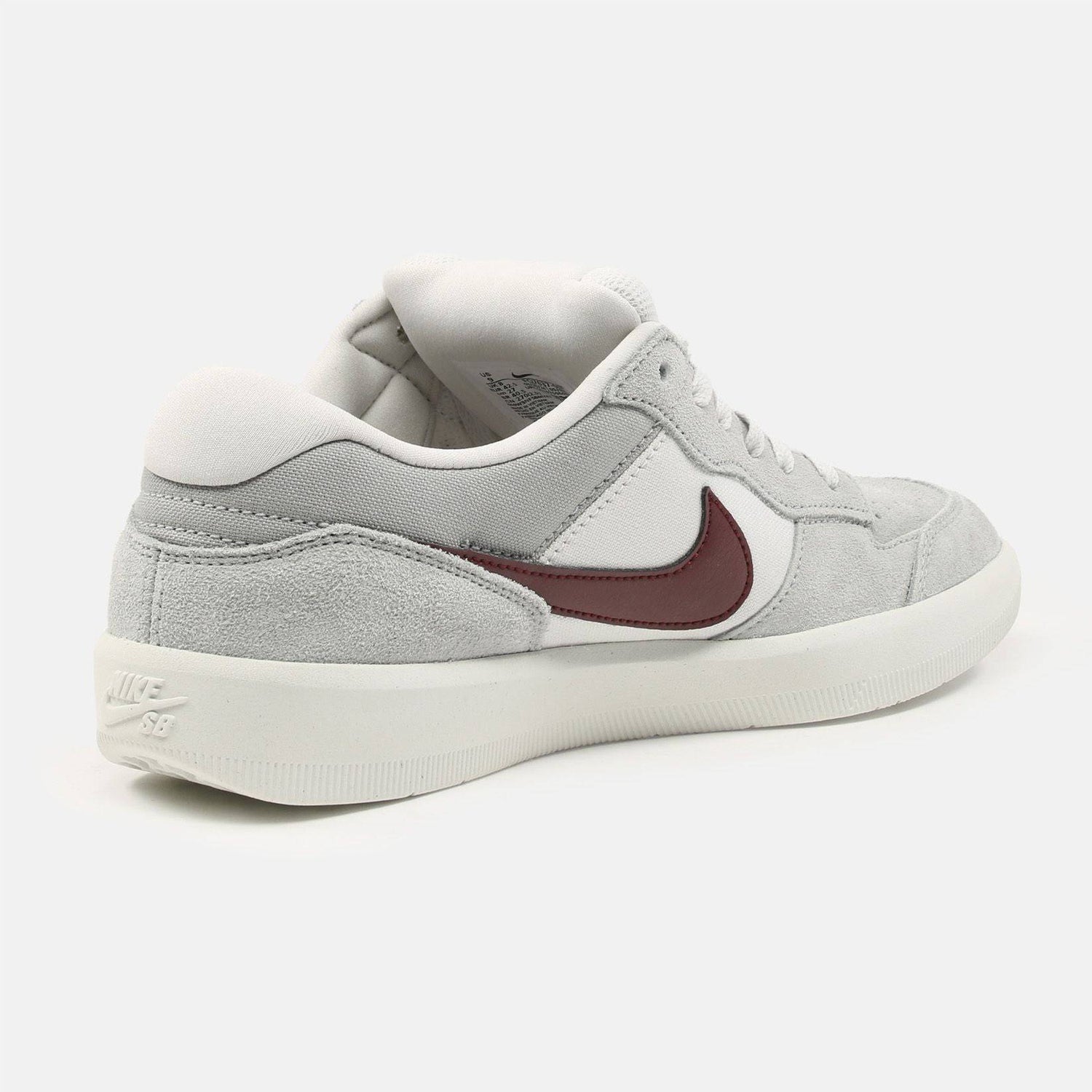 Nike SB Force 58 Sneaker - Platinium Tint / Dark Team Red Grau Bild 2