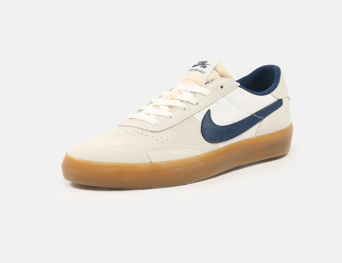 Nike SB Heritage Vulc Schuh - Summit White / Navy Weiß Bild 2