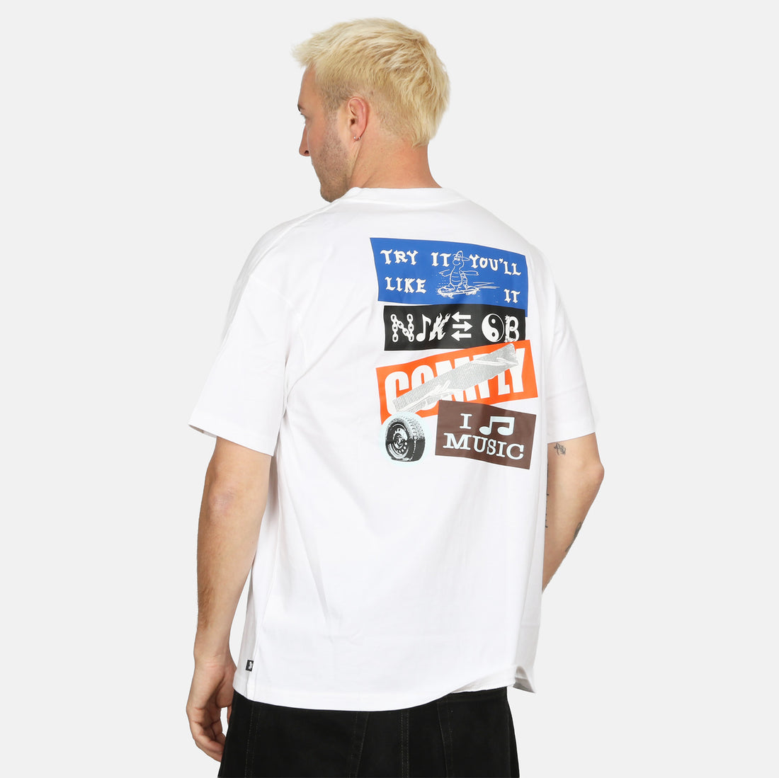 Nike SB LSE Stickers T-Shirt - White Weiß Bild 1