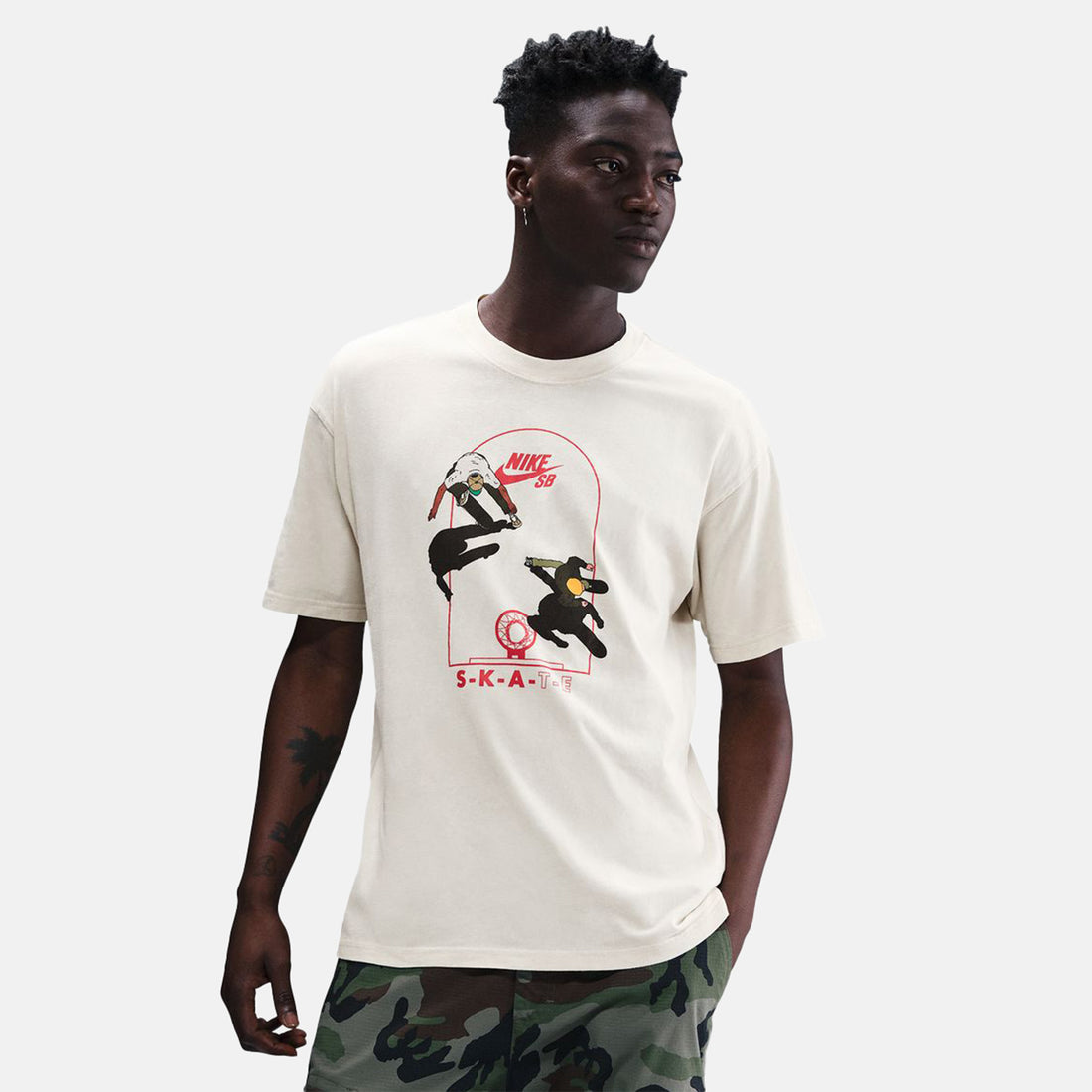 Nike SB Max90 Skate T-Shirt - Light Bone Grau Bild 1