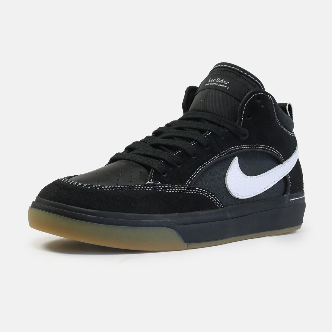 Nike SB React Leo Schuh - Black / White / Gum Schwarz Bild 2