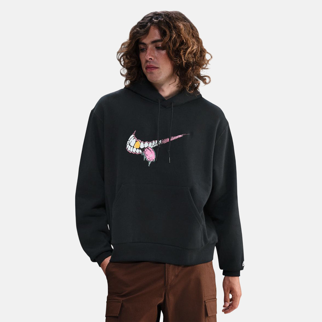 Nike SB Swoosh Grill Hoodie - Black Schwarz Bild 1