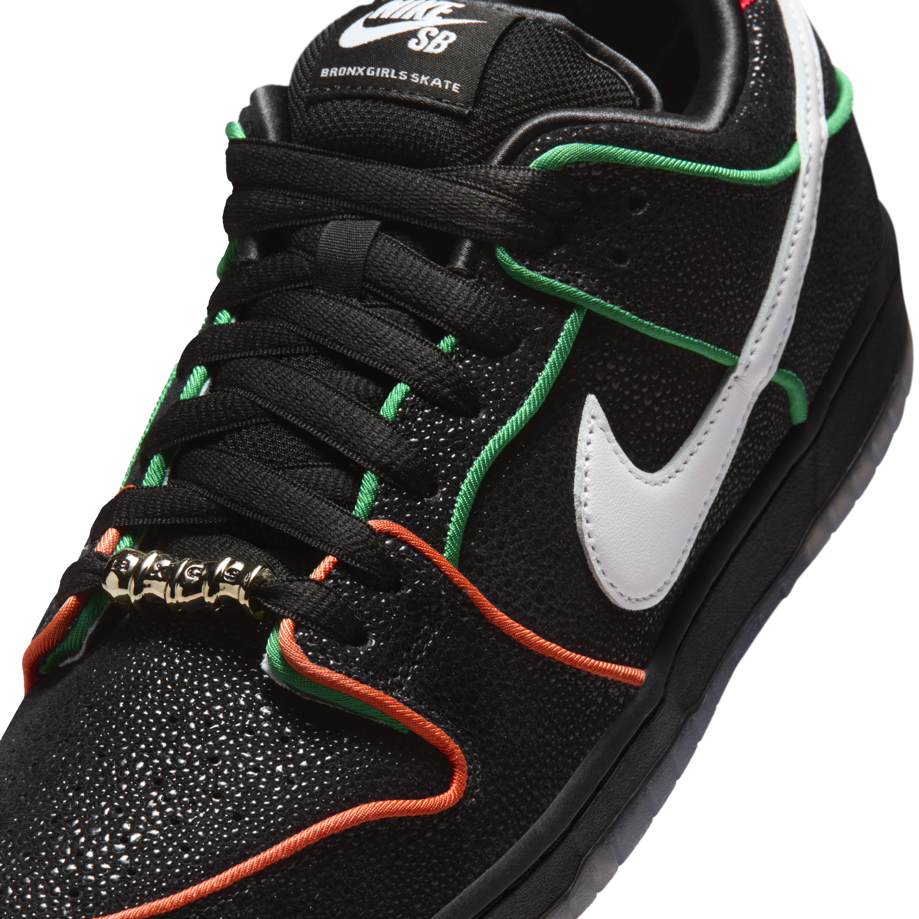 Nike SB X Bronx Skate Girls Dunk Low Schuh Schwarz Bild 3