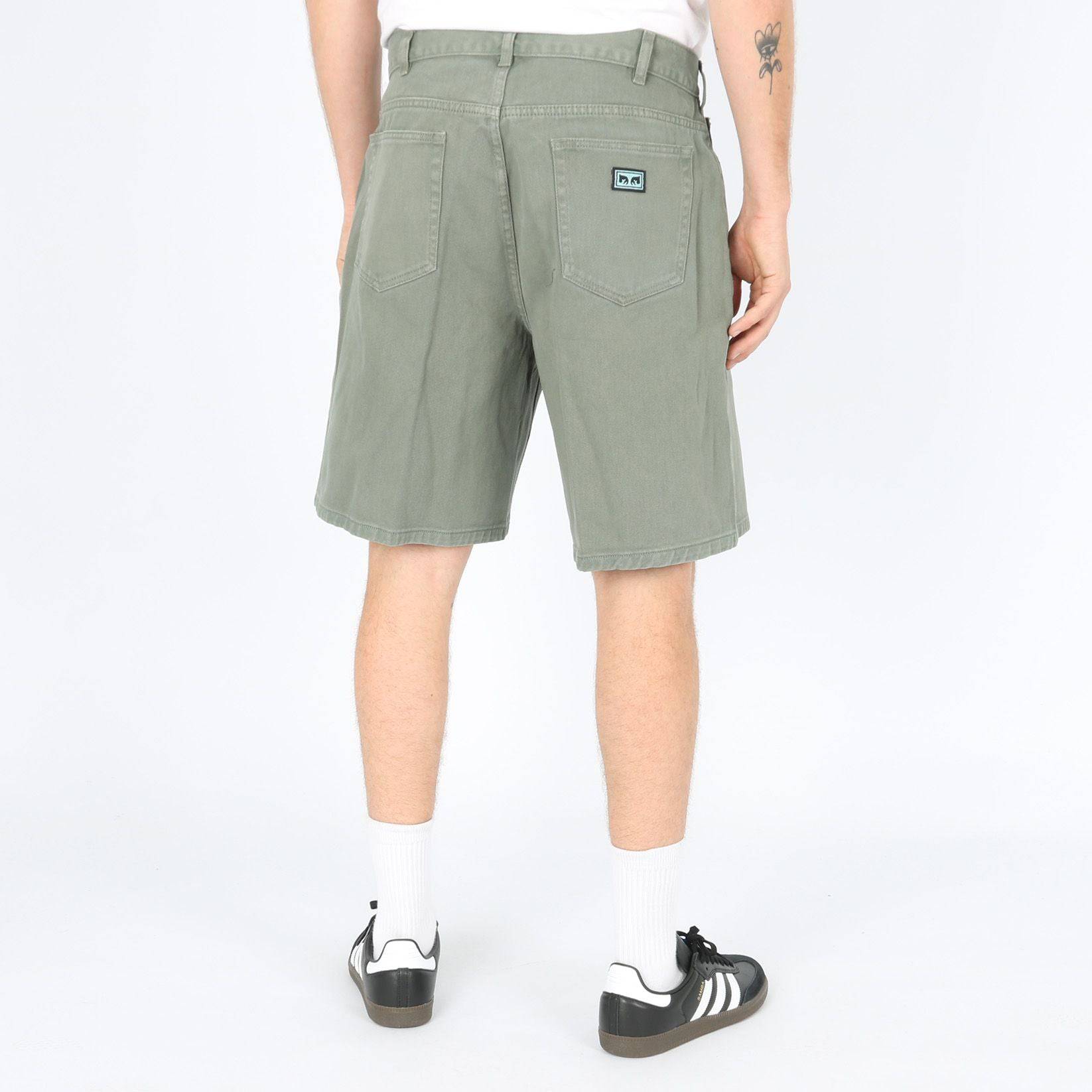 Obey Bigwig Baggy Denim Short - Laurel Wreath - Blowout Skateshop