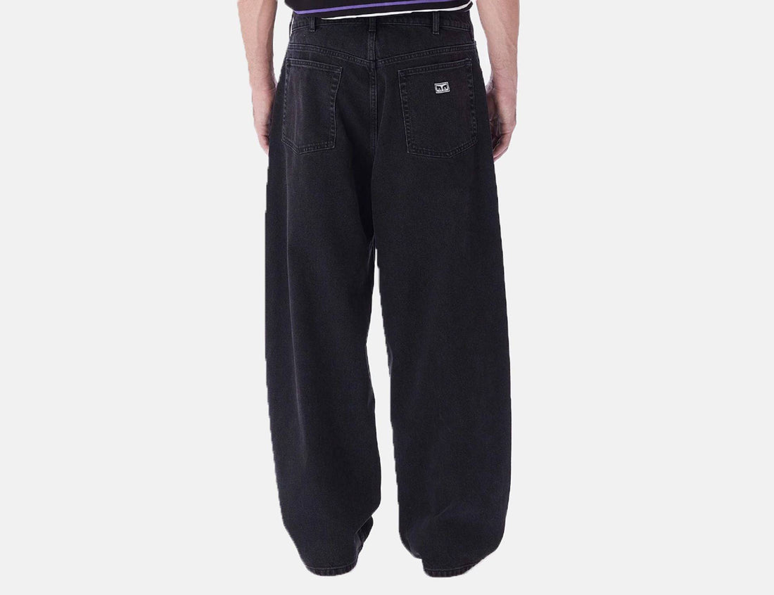 Obey Bigwig Denim Baggy Pant - Faded Black - Blowout Skateshop