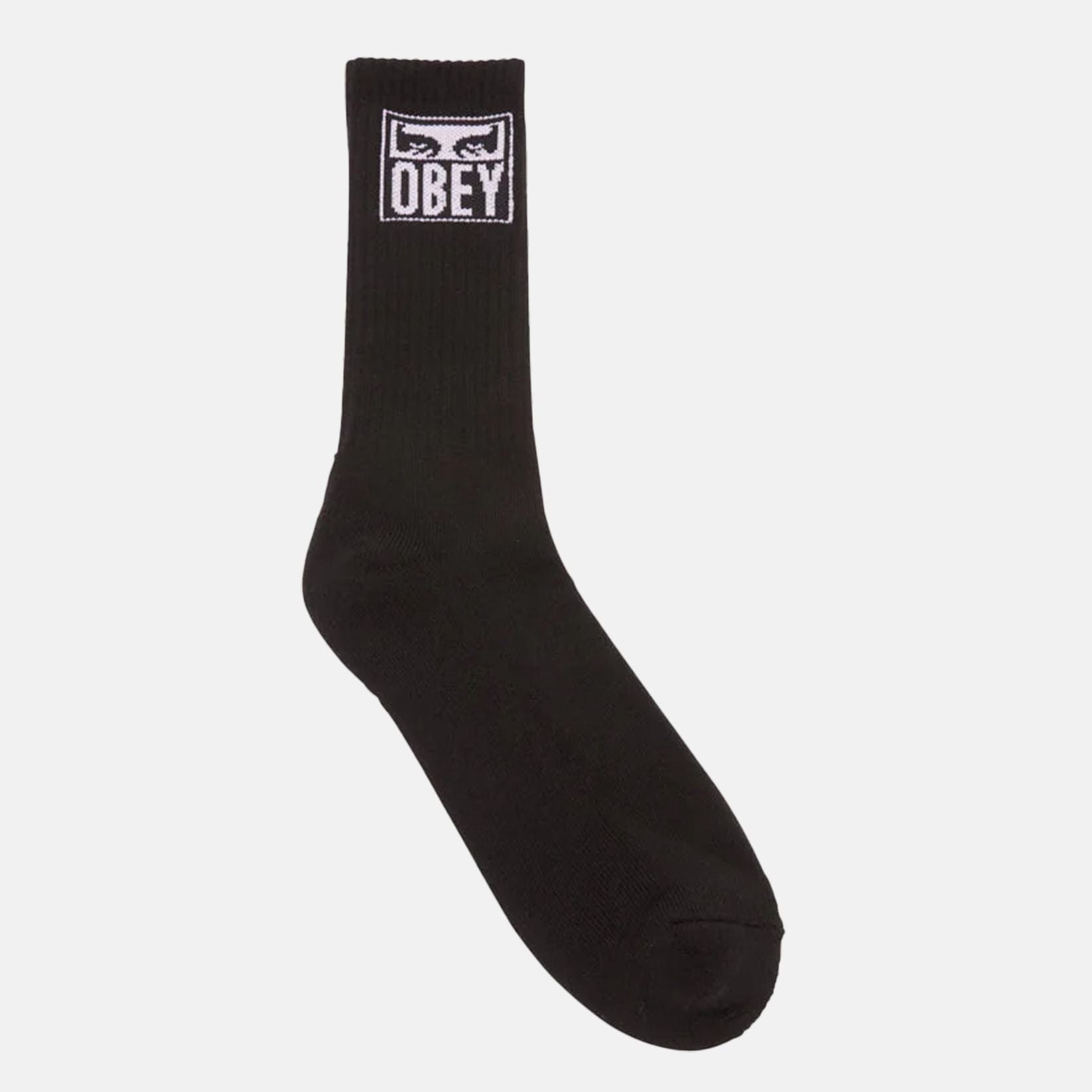 Obey Eyes Icon Socks - Black - Blowout Skateshop