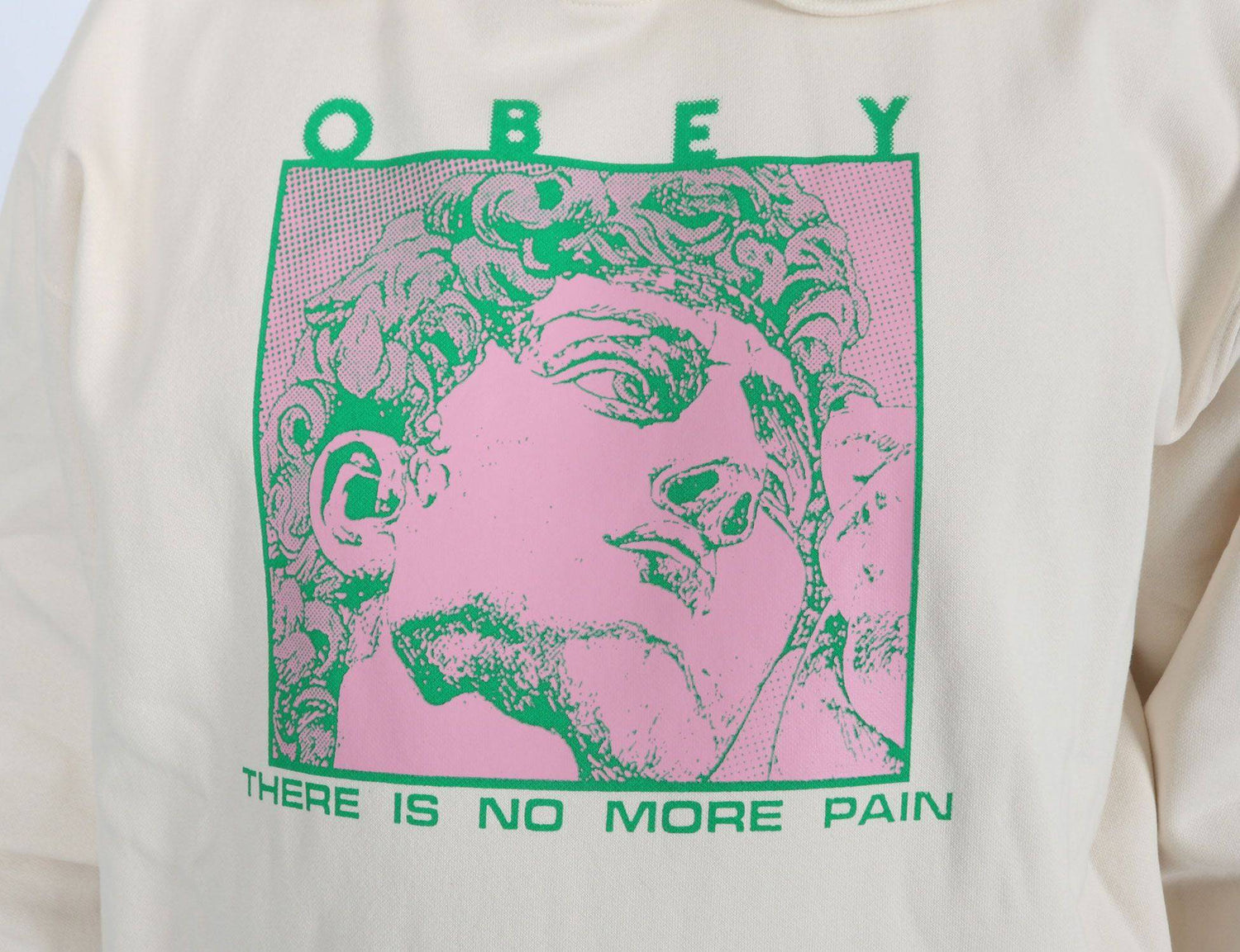 Obey No Gain Hoodie - Unbleached - Blowout Skateshop