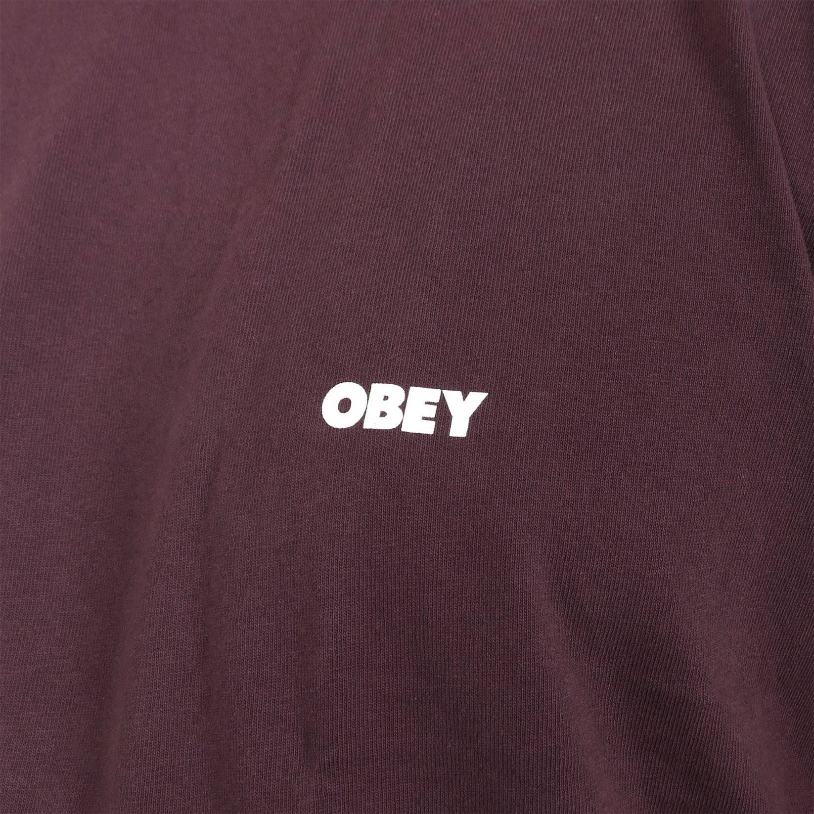 Obey Obey Bold Icon Heavywheight T-Shirt - Plum Perfect - Blowout Skateshop