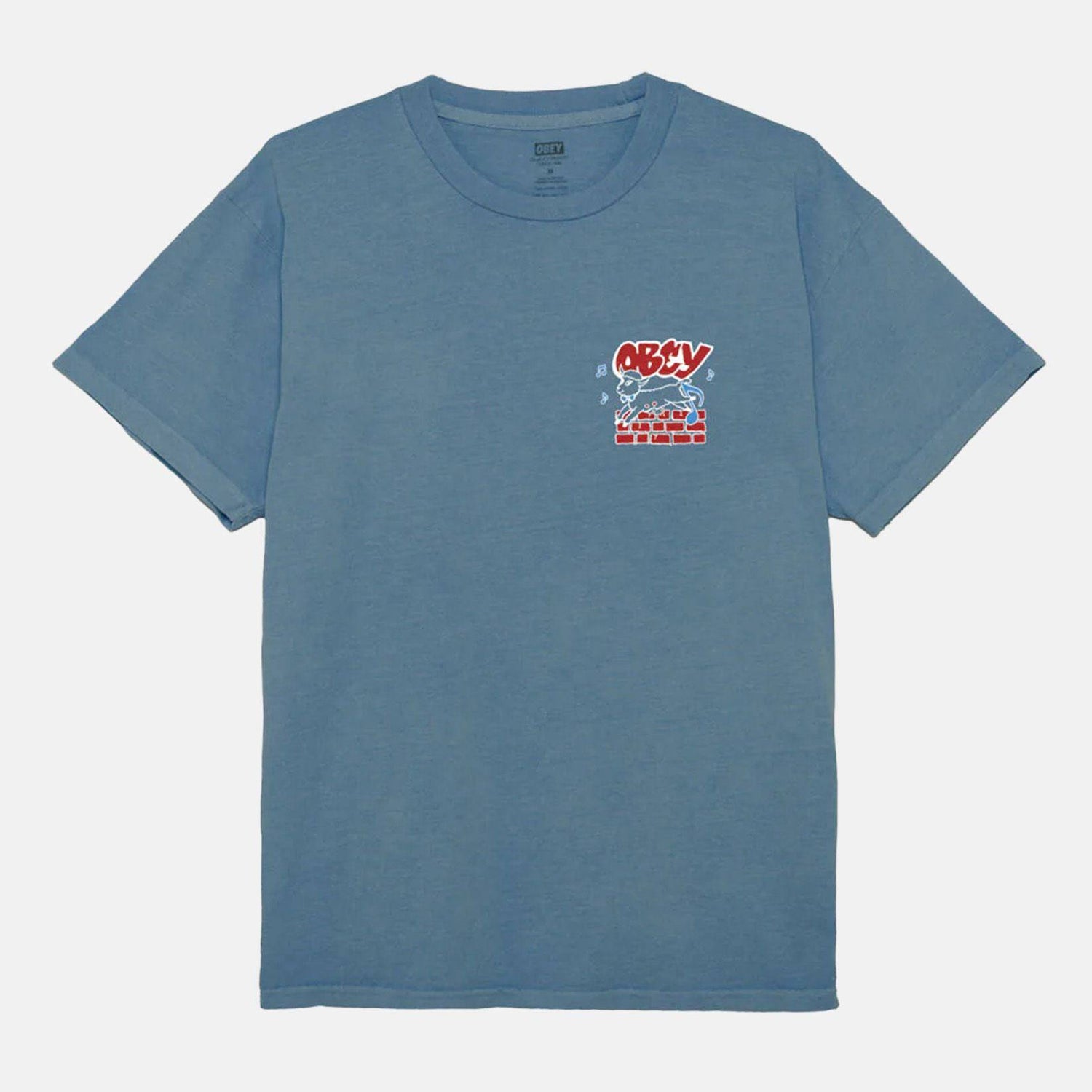 Obey Out Of Step T-Shirt - Pigment Coronet Blue - Blowout Skateshop