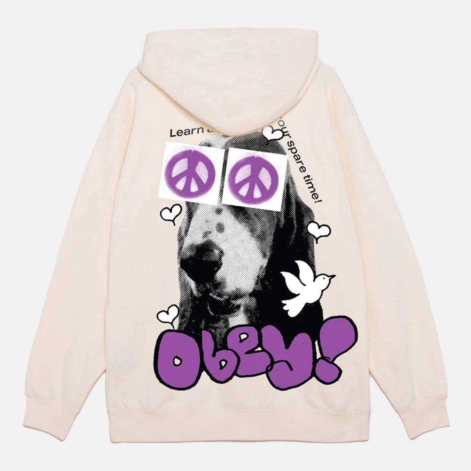 Obey Peace Eyes Hoodie - Unbleached - Blowout Skateshop