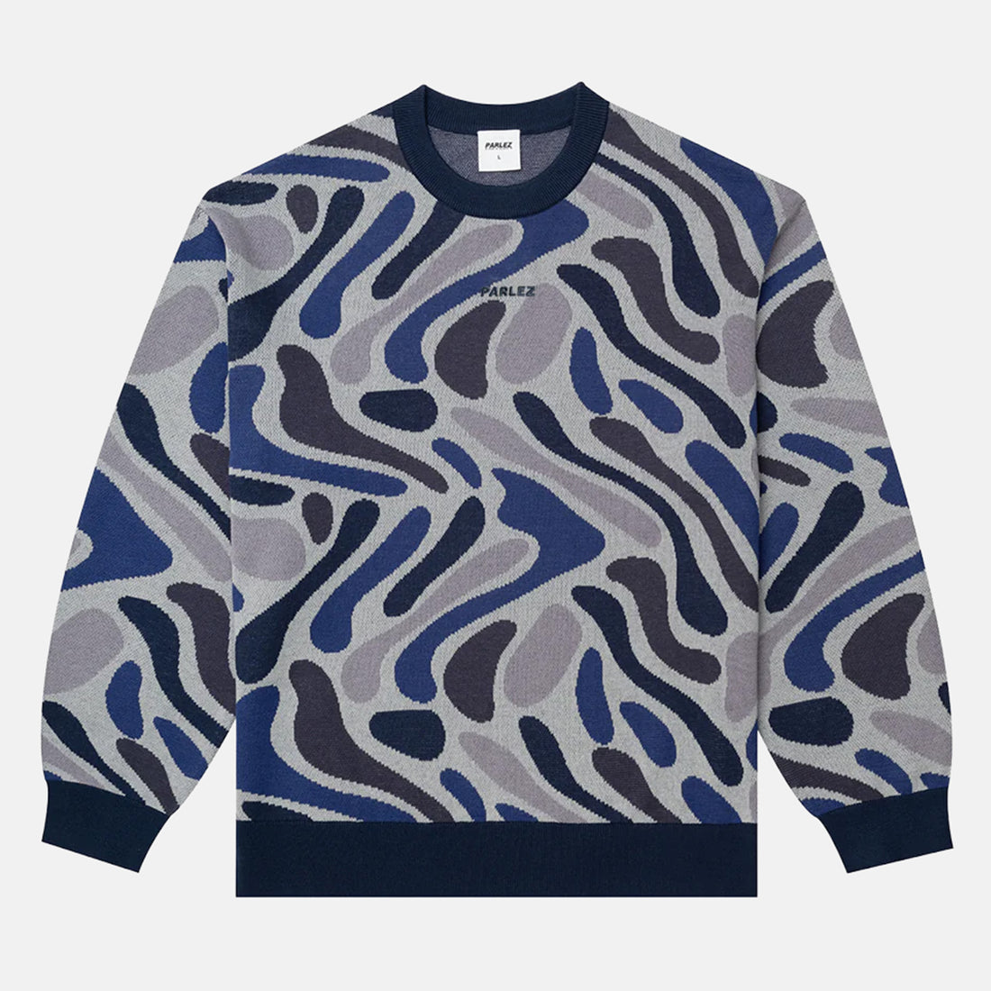 Parlez Blend Camo Knit - Midnight Camo Blau Bild 1