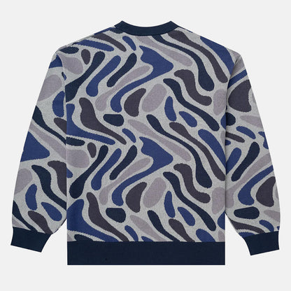 Parlez Blend Camo Knit - Midnight Camo Blau Bild 2