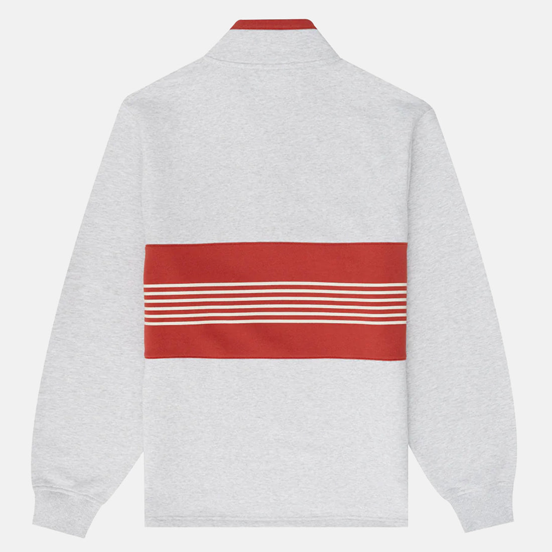 Parlez Outfield Half Button Crew - Heather Grau Bild 2