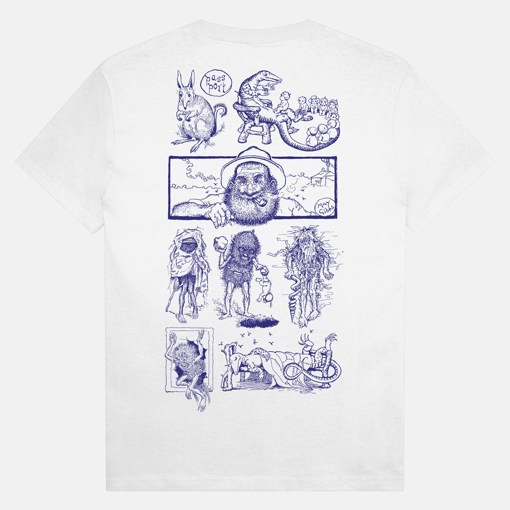 Pass~Port Bush Greetings T-Shirts - White Weiß Bild 1