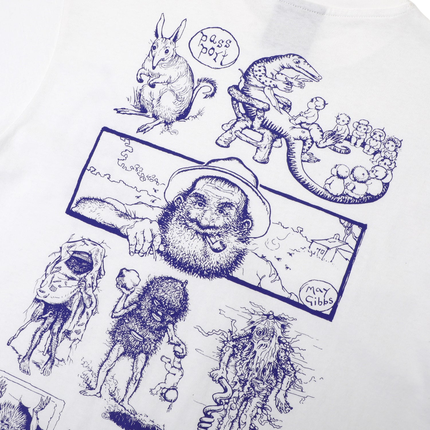 Pass~Port Bush Greetings T-Shirts - White Weiß Bild 3